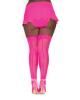 Hot pink stockings look great on everyone. Wear them under for the office or where ever you want to. You rock!