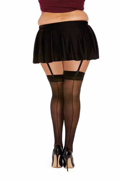 nice black stockings to wear to the office or where ever stockings are preferred