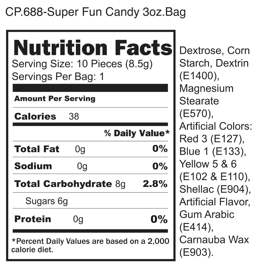 Mini candies for your mouth
