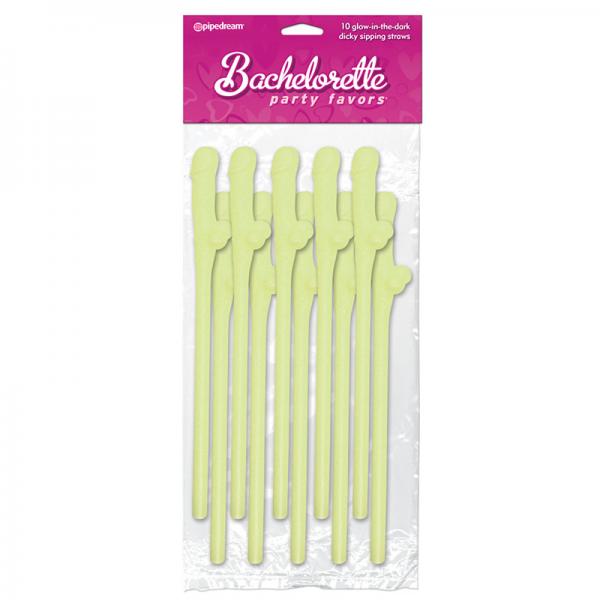 Dicky Straws Glow In The Dark 10pc.