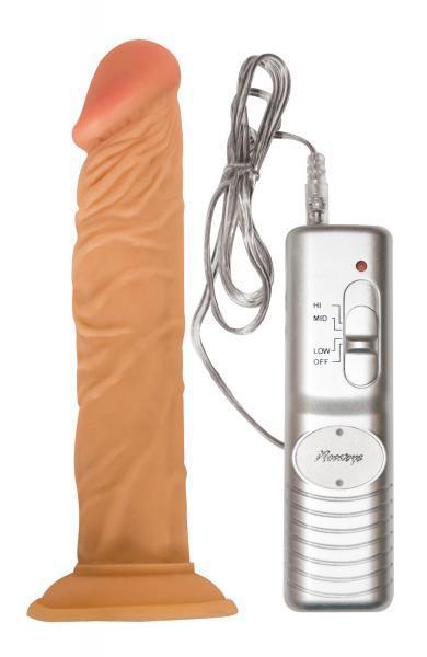 Dong - All American Whopper Vibrating 7 inches - Beige