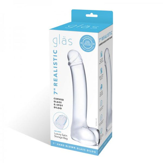 DIldo - Glass Gspot 7in Realistic Curved